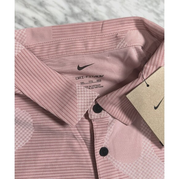 Nike Dri-Fit ADV Tour Camo textured DR5312 618 Polo Golf Shirt Men's XXL NEW - Picture 8 of 11